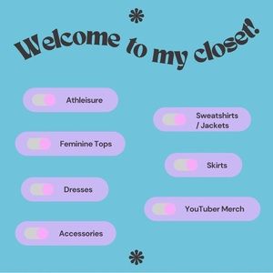 Welcome to my closet!